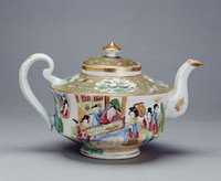 藏品(廣彩開光人物花鳥茶壺)的圖片