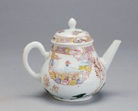 藏品(粉彩燈引宮人瓷壺)的圖片