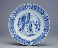 藏品(青花宮樂盤)的圖片