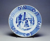 藏品(青花宮樂盤)的圖片