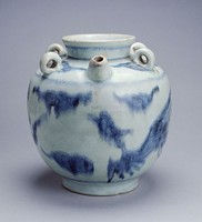 藏品(青花龍紋四耳壺)的圖片
