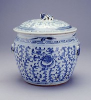 藏品(青花花卉紋蓋罐)的圖片
