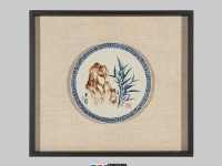 藏品(竹石瓷屏)的圖片