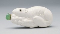 藏品(白瓷葡鼠鼻煙壺)的圖片