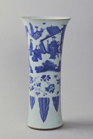 藏品(青花人物瓶)的圖片