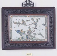 藏品(彩繪瓷方掛屏)的圖片