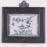 藏品(彩繪瓷方掛屏)的圖片