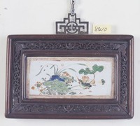 藏品(彩繪瓷方掛屏)的圖片