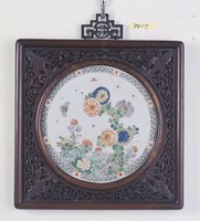 藏品(彩繪瓷圓形掛屏)的圖片