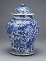 藏品(青花四鳳紋蓋罐)的圖片
