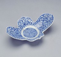 藏品(青花元寶盞托)的圖片