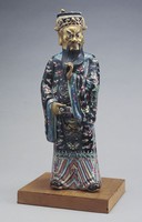 藏品(黑袍金面神像)的圖片