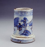 藏品(青花釉裡紅小筆筒)的圖片