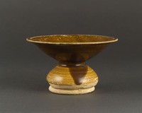 藏品(長沙窯褐黃釉唾壺)的圖片