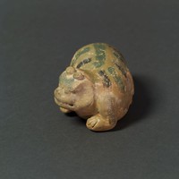 藏品(長沙窯綠褐彩獸形玩具)的圖片