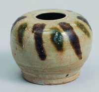 藏品(長沙窯褐綠直斑紋水盂)的圖片