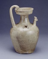 藏品(青瓷雙龍把雞首壺)的圖片