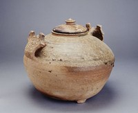 藏品(青釉人面耳雙繫罐)的圖片