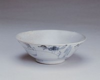 藏品(花樹紋青花薄碗)的圖片