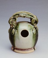 藏品(白瓷綠彩石灰壺)的圖片