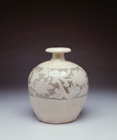 藏品(磁州窯刻花瓶)的圖片