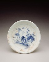 藏品(青花花草紋盤)的圖片