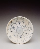 藏品(青花線圈靈芝紋盤)的圖片