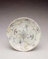 藏品(青花線圈靈芝紋盤)的圖片