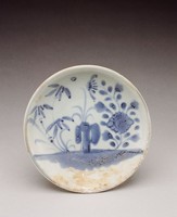 藏品(青花花草紋盤)的圖片