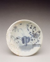 藏品(青花花草紋盤)的圖片