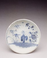藏品(青花花草紋盤)的圖片