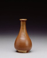 藏品(耀州窯柿釉撇口玉壺春瓶)的圖片