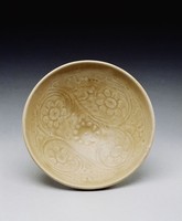 藏品(耀州窯青瓷印花寶相花紋碗)的圖片
