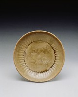 藏品(耀州窯青瓷印花菊瓣紋盤)的圖片