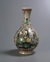 藏品(長頸彩瓷瓶)的圖片