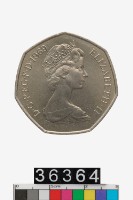 藏品(英國50便士幣)的圖片