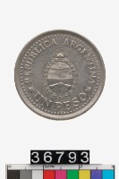 藏品(阿根廷獨立150週年1披索紀念幣)的圖片