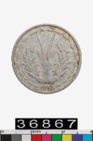 藏品(西非1法郎幣)的圖片