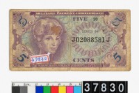 藏品(越南美軍軍用5分鈔券)的圖片