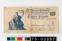 藏品(阿根廷5比索鈔券)的圖片