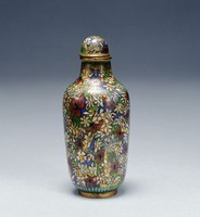 藏品(掐絲琺瑯花卉紋鼻煙壺)的圖片