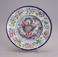 藏品(畫琺瑯龍紋盤)的圖片