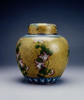 藏品(掐絲琺瑯花卉紋蓋罐)的圖片