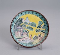 藏品(畫琺瑯山水盤)的圖片