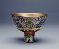 藏品(掐絲琺瑯福壽高足杯)的圖片