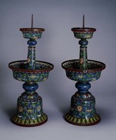 藏品(掐絲琺瑯燭台)的圖片