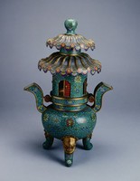 藏品(掐絲琺瑯香亭)的圖片