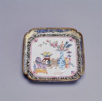 藏品(畫琺瑯方盤)的圖片