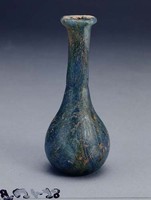 藏品(斜線紋藍色玻璃小瓶)的圖片