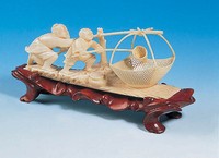 藏品(牙雕燕詩示劉叟漁人)的圖片